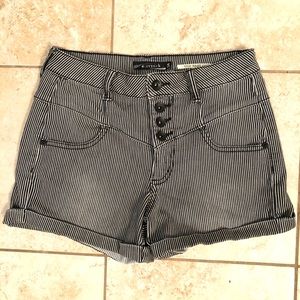 Lovesick Striped High Waisted Shorts Size 5